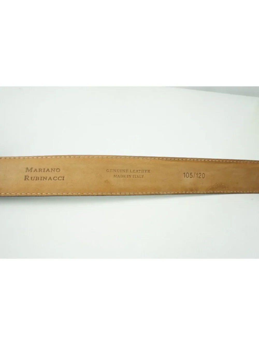 Rubinacci Green Leather Made in Italy Sz 105-120 BRAND NEW
